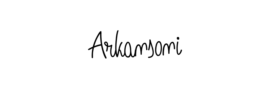 Arkansoni stylish signature style. Best Handwritten Sign (Angelique-Rose-font-FFP) for my name. Handwritten Signature Collection Ideas for my name Arkansoni. Arkansoni signature style 5 images and pictures png