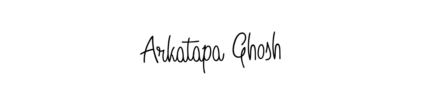 Make a beautiful signature design for name Arkatapa Ghosh. With this signature (Angelique-Rose-font-FFP) style, you can create a handwritten signature for free. Arkatapa Ghosh signature style 5 images and pictures png