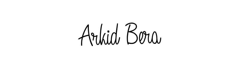 The best way (Angelique-Rose-font-FFP) to make a short signature is to pick only two or three words in your name. The name Arkid Bera include a total of six letters. For converting this name. Arkid Bera signature style 5 images and pictures png