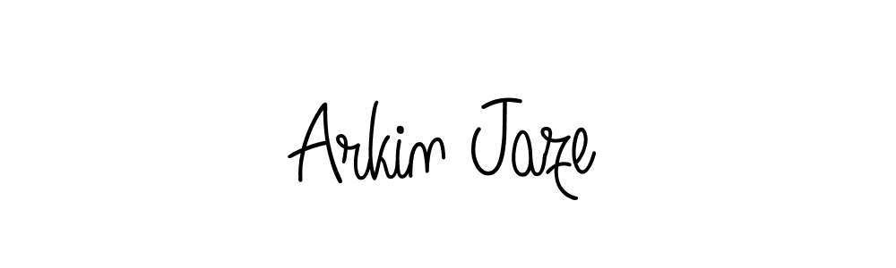 The best way (Angelique-Rose-font-FFP) to make a short signature is to pick only two or three words in your name. The name Arkin Jaze include a total of six letters. For converting this name. Arkin Jaze signature style 5 images and pictures png