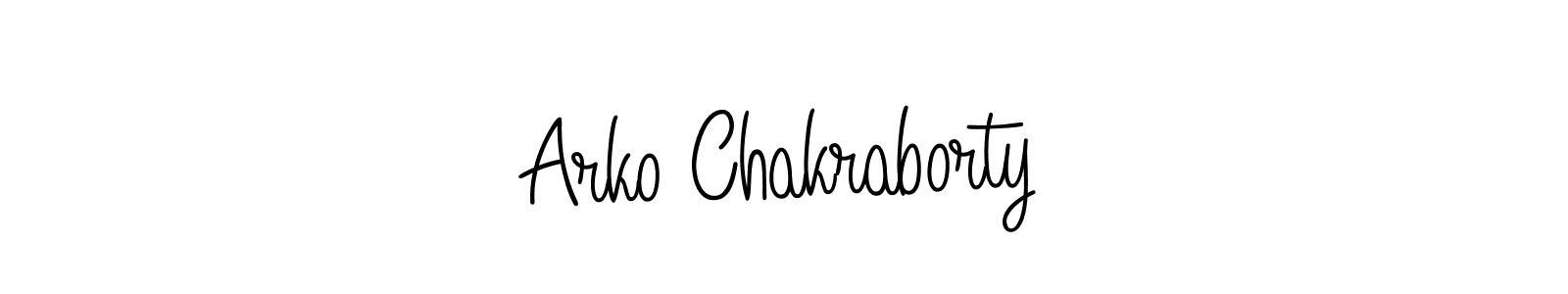 Here are the top 10 professional signature styles for the name Arko Chakraborty. These are the best autograph styles you can use for your name. Arko Chakraborty signature style 5 images and pictures png