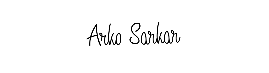 if you are searching for the best signature style for your name Arko Sarkar. so please give up your signature search. here we have designed multiple signature styles  using Angelique-Rose-font-FFP. Arko Sarkar signature style 5 images and pictures png
