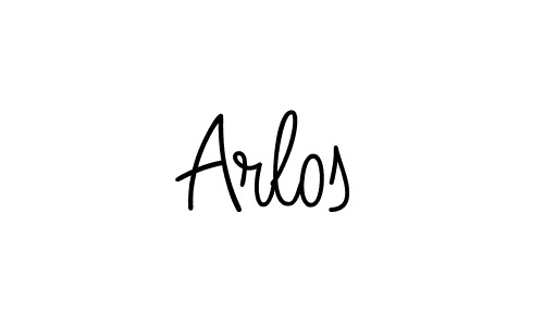 How to make Arlos name signature. Use Angelique-Rose-font-FFP style for creating short signs online. This is the latest handwritten sign. Arlos signature style 5 images and pictures png