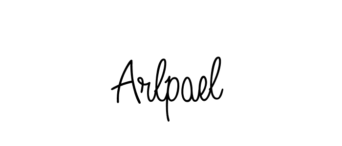 Arlpael stylish signature style. Best Handwritten Sign (Angelique-Rose-font-FFP) for my name. Handwritten Signature Collection Ideas for my name Arlpael. Arlpael signature style 5 images and pictures png