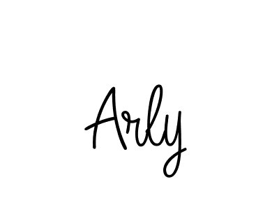Make a beautiful signature design for name Arly. With this signature (Angelique-Rose-font-FFP) style, you can create a handwritten signature for free. Arly signature style 5 images and pictures png