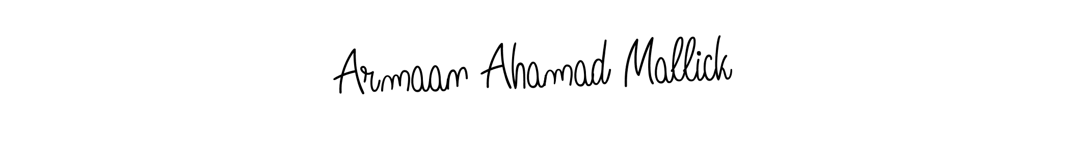 Design your own signature with our free online signature maker. With this signature software, you can create a handwritten (Angelique-Rose-font-FFP) signature for name Armaan Ahamad Mallick. Armaan Ahamad Mallick signature style 5 images and pictures png