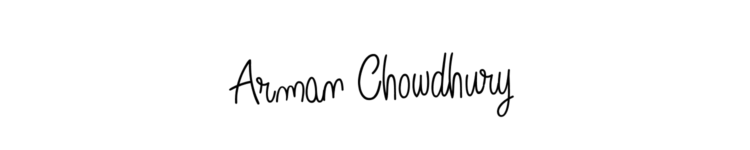 Make a beautiful signature design for name Arman Chowdhury. Use this online signature maker to create a handwritten signature for free. Arman Chowdhury signature style 5 images and pictures png