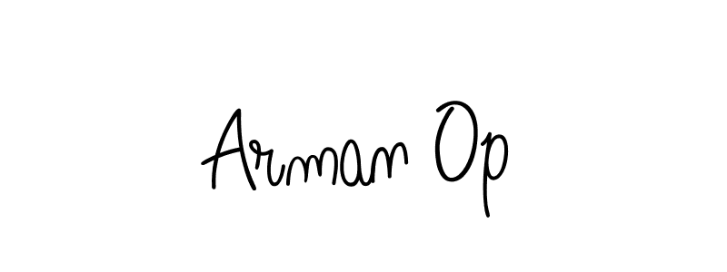 Also we have Arman Op name is the best signature style. Create professional handwritten signature collection using Angelique-Rose-font-FFP autograph style. Arman Op signature style 5 images and pictures png