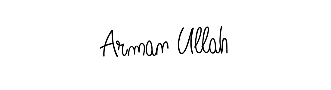 Design your own signature with our free online signature maker. With this signature software, you can create a handwritten (Angelique-Rose-font-FFP) signature for name Arman Ullah. Arman Ullah signature style 5 images and pictures png