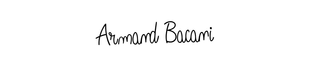 This is the best signature style for the Armand Bacani name. Also you like these signature font (Angelique-Rose-font-FFP). Mix name signature. Armand Bacani signature style 5 images and pictures png