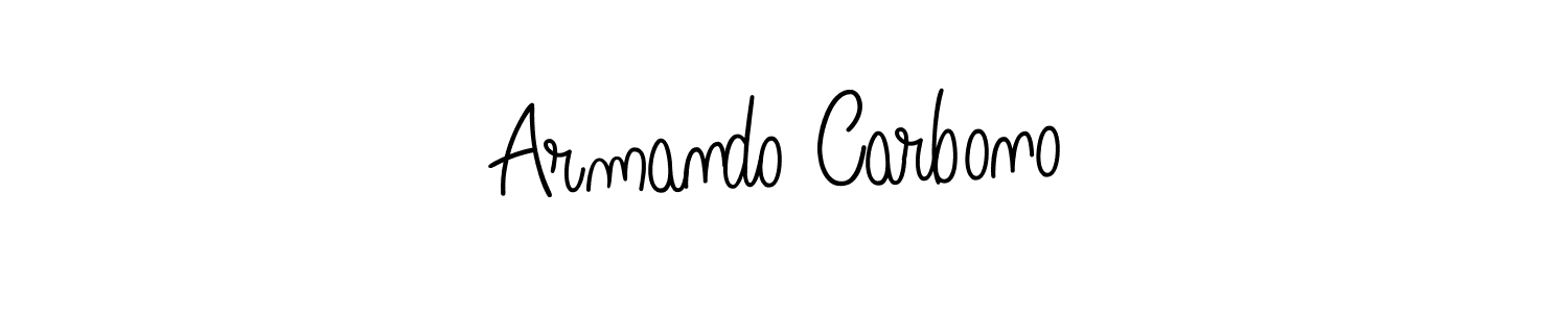 How to make Armando Carbono name signature. Use Angelique-Rose-font-FFP style for creating short signs online. This is the latest handwritten sign. Armando Carbono signature style 5 images and pictures png