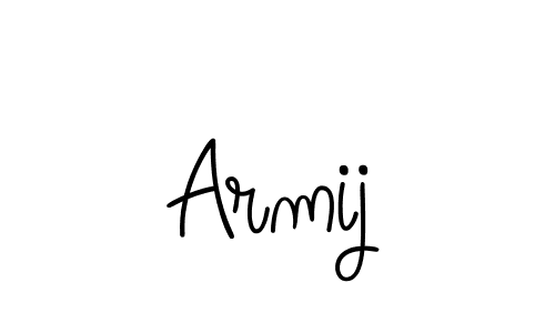 Armij stylish signature style. Best Handwritten Sign (Angelique-Rose-font-FFP) for my name. Handwritten Signature Collection Ideas for my name Armij. Armij signature style 5 images and pictures png
