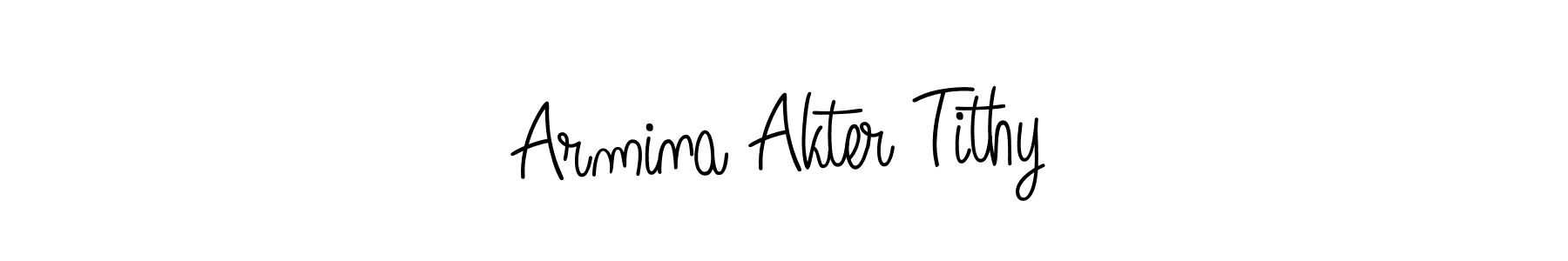 Once you've used our free online signature maker to create your best signature Angelique-Rose-font-FFP style, it's time to enjoy all of the benefits that Armina Akter Tithy name signing documents. Armina Akter Tithy signature style 5 images and pictures png