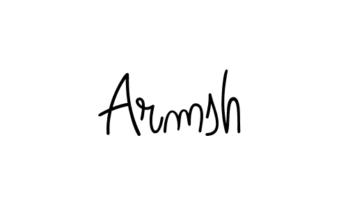 How to make Armsh signature? Angelique-Rose-font-FFP is a professional autograph style. Create handwritten signature for Armsh name. Armsh signature style 5 images and pictures png