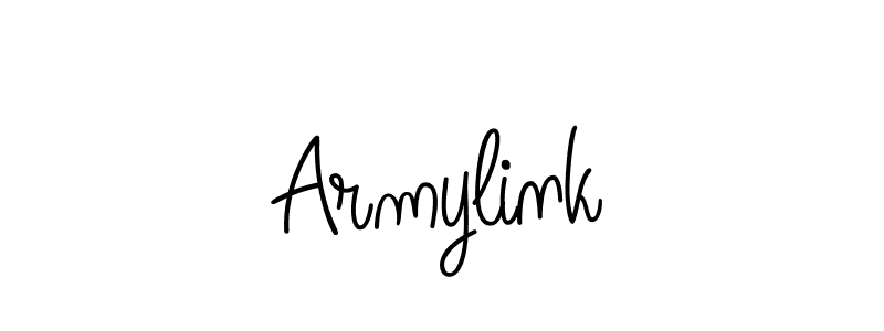 Armylink stylish signature style. Best Handwritten Sign (Angelique-Rose-font-FFP) for my name. Handwritten Signature Collection Ideas for my name Armylink. Armylink signature style 5 images and pictures png