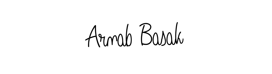 Make a beautiful signature design for name Arnab Basak. With this signature (Angelique-Rose-font-FFP) style, you can create a handwritten signature for free. Arnab Basak signature style 5 images and pictures png