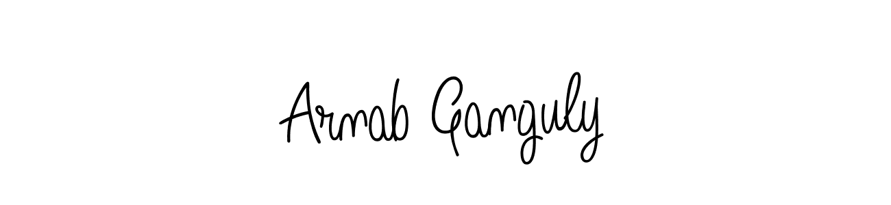 Use a signature maker to create a handwritten signature online. With this signature software, you can design (Angelique-Rose-font-FFP) your own signature for name Arnab Ganguly. Arnab Ganguly signature style 5 images and pictures png