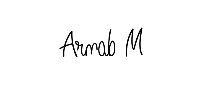 How to make Arnab M signature? Angelique-Rose-font-FFP is a professional autograph style. Create handwritten signature for Arnab M name. Arnab M signature style 5 images and pictures png