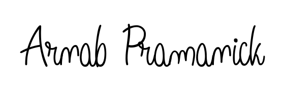 A stylish, flowing autograph style designed for name Arnab Pramanick using Angelique-Rose-font-FFP typography. Perfect for digital creative projects. Arnab Pramanick signature style 5 images and pictures png