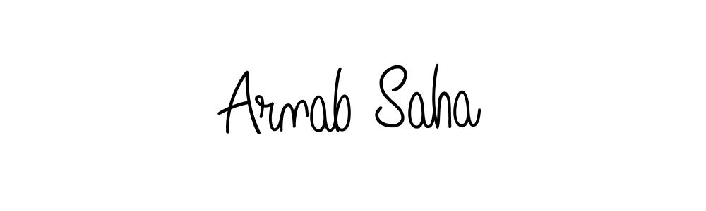 You should practise on your own different ways (Angelique-Rose-font-FFP) to write your name (Arnab Saha) in signature. don't let someone else do it for you. Arnab Saha signature style 5 images and pictures png