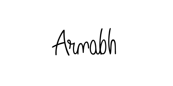 Create a beautiful signature design for name Arnabh. With this signature (Angelique-Rose-font-FFP) fonts, you can make a handwritten signature for free. Arnabh signature style 5 images and pictures png