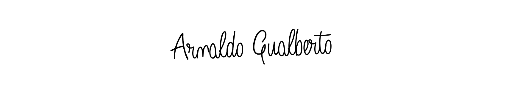Create a beautiful signature design for name Arnaldo Gualberto. With this signature (Angelique-Rose-font-FFP) fonts, you can make a handwritten signature for free. Arnaldo Gualberto signature style 5 images and pictures png
