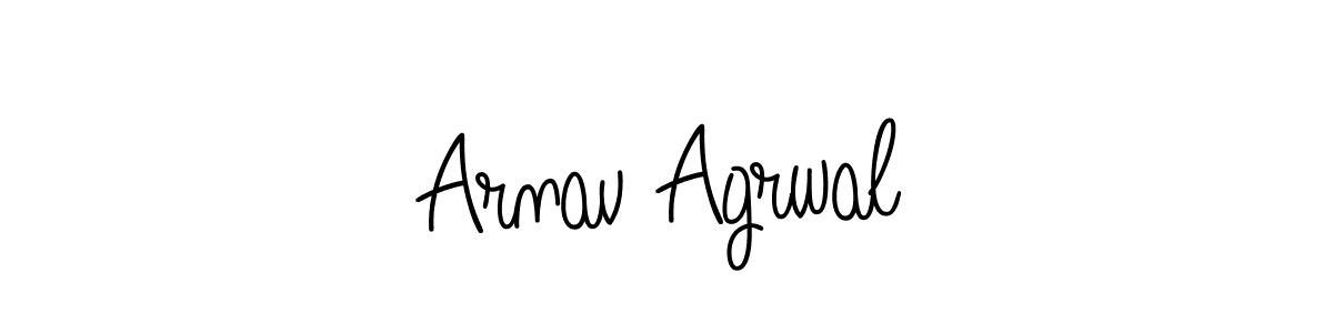 Arnav Agrwal stylish signature style. Best Handwritten Sign (Angelique-Rose-font-FFP) for my name. Handwritten Signature Collection Ideas for my name Arnav Agrwal. Arnav Agrwal signature style 5 images and pictures png