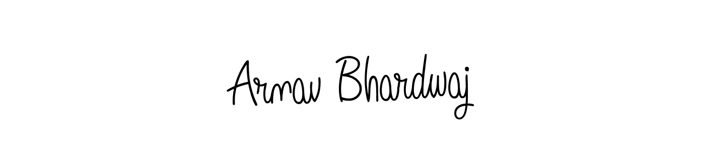 Use a signature maker to create a handwritten signature online. With this signature software, you can design (Angelique-Rose-font-FFP) your own signature for name Arnav Bhardwaj. Arnav Bhardwaj signature style 5 images and pictures png