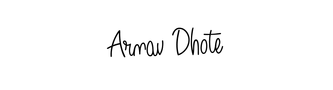 Arnav Dhote stylish signature style. Best Handwritten Sign (Angelique-Rose-font-FFP) for my name. Handwritten Signature Collection Ideas for my name Arnav Dhote. Arnav Dhote signature style 5 images and pictures png