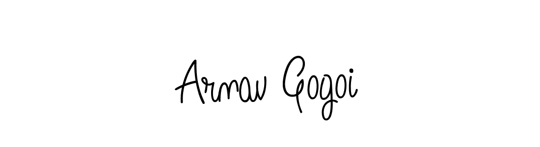 The best way (Angelique-Rose-font-FFP) to make a short signature is to pick only two or three words in your name. The name Arnav Gogoi include a total of six letters. For converting this name. Arnav Gogoi signature style 5 images and pictures png