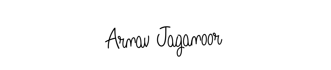Arnav Jaganoor stylish signature style. Best Handwritten Sign (Angelique-Rose-font-FFP) for my name. Handwritten Signature Collection Ideas for my name Arnav Jaganoor. Arnav Jaganoor signature style 5 images and pictures png