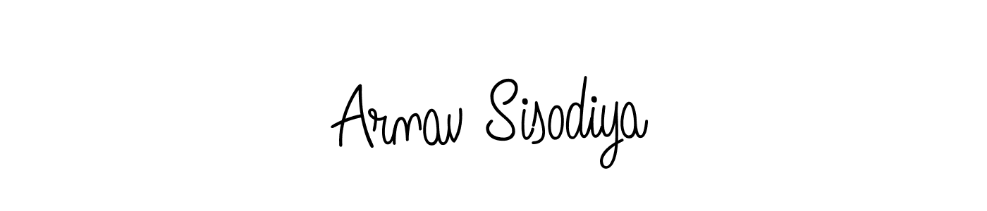 Design your own signature with our free online signature maker. With this signature software, you can create a handwritten (Angelique-Rose-font-FFP) signature for name Arnav Sisodiya. Arnav Sisodiya signature style 5 images and pictures png