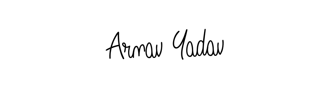 Arnav Yadav stylish signature style. Best Handwritten Sign (Angelique-Rose-font-FFP) for my name. Handwritten Signature Collection Ideas for my name Arnav Yadav. Arnav Yadav signature style 5 images and pictures png