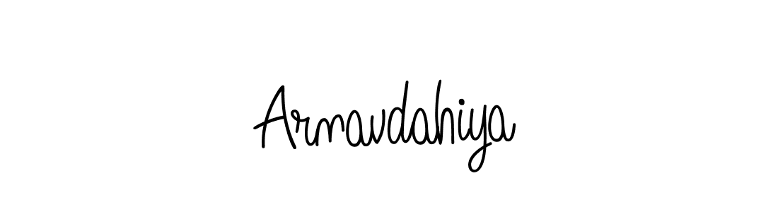 Design your own signature with our free online signature maker. With this signature software, you can create a handwritten (Angelique-Rose-font-FFP) signature for name Arnavdahiya. Arnavdahiya signature style 5 images and pictures png