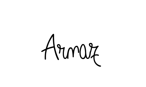 Use a signature maker to create a handwritten signature online. With this signature software, you can design (Angelique-Rose-font-FFP) your own signature for name Arnaz. Arnaz signature style 5 images and pictures png