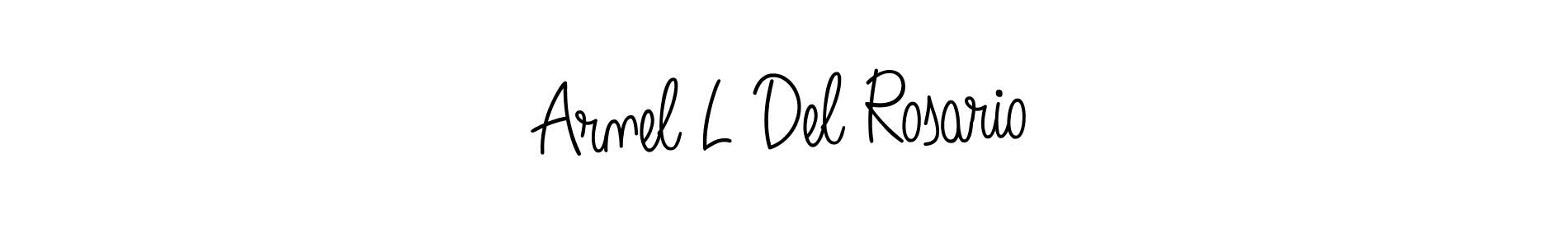 How to make Arnel L Del Rosario name signature. Use Angelique-Rose-font-FFP style for creating short signs online. This is the latest handwritten sign. Arnel L Del Rosario signature style 5 images and pictures png