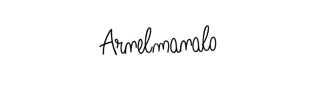 Arnelmanalo stylish signature style. Best Handwritten Sign (Angelique-Rose-font-FFP) for my name. Handwritten Signature Collection Ideas for my name Arnelmanalo. Arnelmanalo signature style 5 images and pictures png