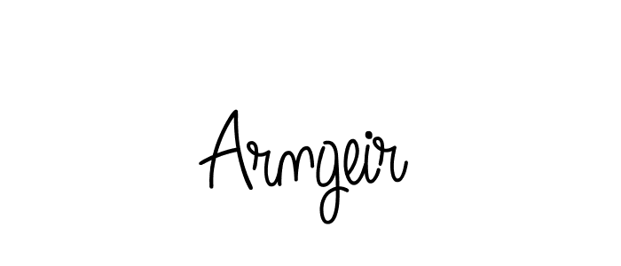 Make a beautiful signature design for name Arngeir. With this signature (Angelique-Rose-font-FFP) style, you can create a handwritten signature for free. Arngeir signature style 5 images and pictures png