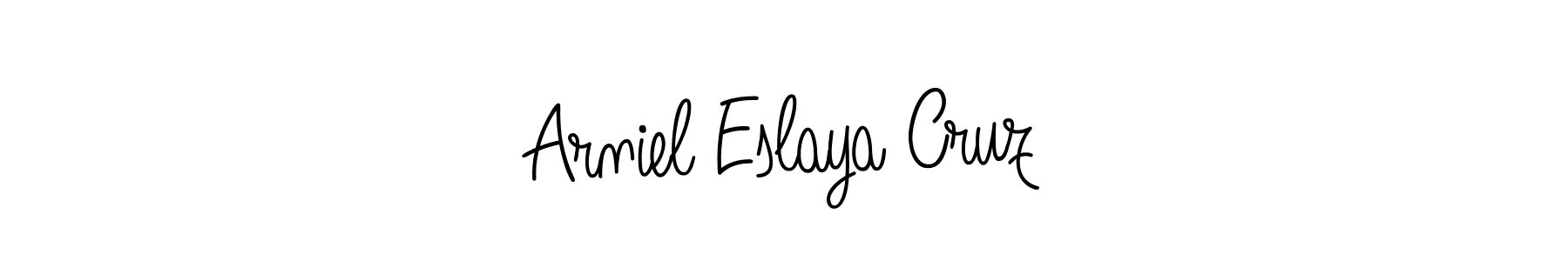 Once you've used our free online signature maker to create your best signature Angelique-Rose-font-FFP style, it's time to enjoy all of the benefits that Arniel Eslaya Cruz name signing documents. Arniel Eslaya Cruz signature style 5 images and pictures png