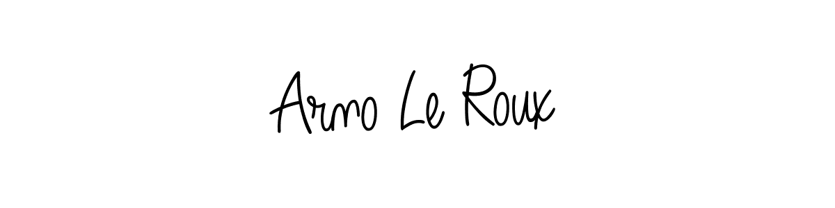 How to make Arno Le Roux name signature. Use Angelique-Rose-font-FFP style for creating short signs online. This is the latest handwritten sign. Arno Le Roux signature style 5 images and pictures png