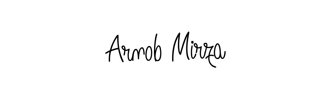 Also we have Arnob Mirza name is the best signature style. Create professional handwritten signature collection using Angelique-Rose-font-FFP autograph style. Arnob Mirza signature style 5 images and pictures png