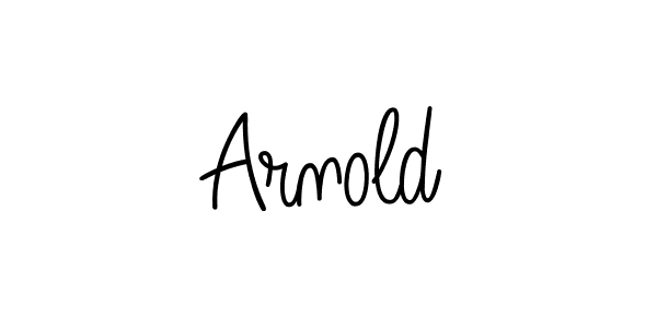 Make a beautiful signature design for name Arnold. With this signature (Angelique-Rose-font-FFP) style, you can create a handwritten signature for free. Arnold signature style 5 images and pictures png