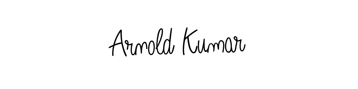 Design your own signature with our free online signature maker. With this signature software, you can create a handwritten (Angelique-Rose-font-FFP) signature for name Arnold Kumar. Arnold Kumar signature style 5 images and pictures png