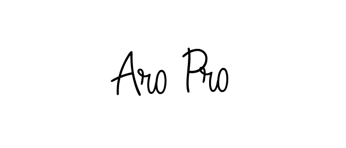 Aro Pro stylish signature style. Best Handwritten Sign (Angelique-Rose-font-FFP) for my name. Handwritten Signature Collection Ideas for my name Aro Pro. Aro Pro signature style 5 images and pictures png
