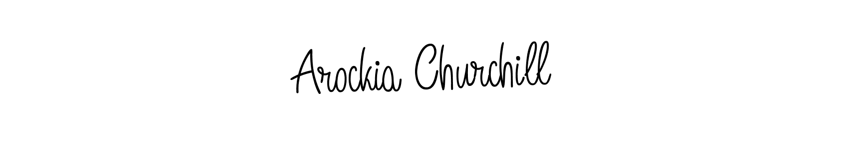 Once you've used our free online signature maker to create your best signature Angelique-Rose-font-FFP style, it's time to enjoy all of the benefits that Arockia Churchill name signing documents. Arockia Churchill signature style 5 images and pictures png