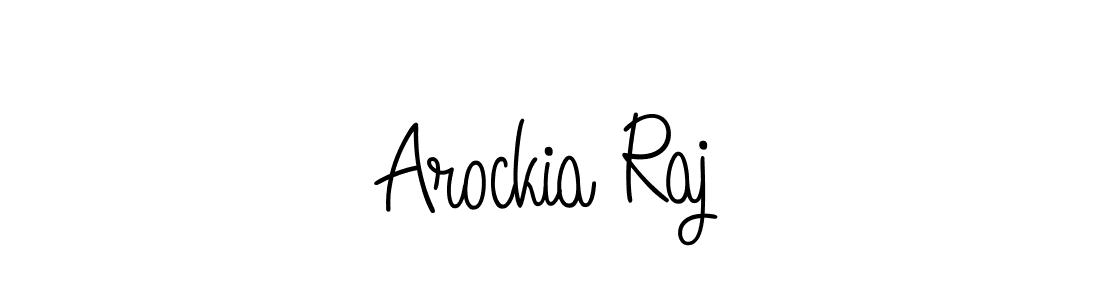 How to Draw Arockia Raj signature style? Angelique-Rose-font-FFP is a latest design signature styles for name Arockia Raj. Arockia Raj signature style 5 images and pictures png