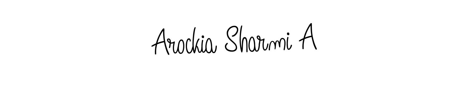 How to make Arockia Sharmi A signature? Angelique-Rose-font-FFP is a professional autograph style. Create handwritten signature for Arockia Sharmi A name. Arockia Sharmi A signature style 5 images and pictures png