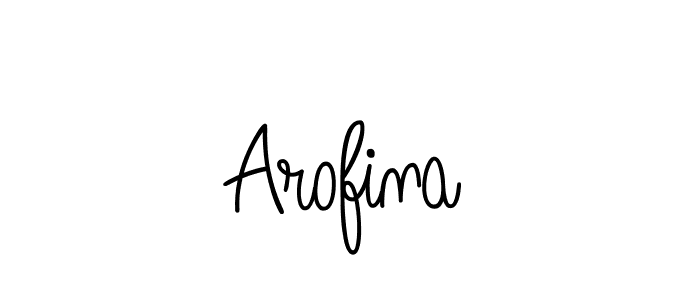 Make a beautiful signature design for name Arofina. Use this online signature maker to create a handwritten signature for free. Arofina signature style 5 images and pictures png