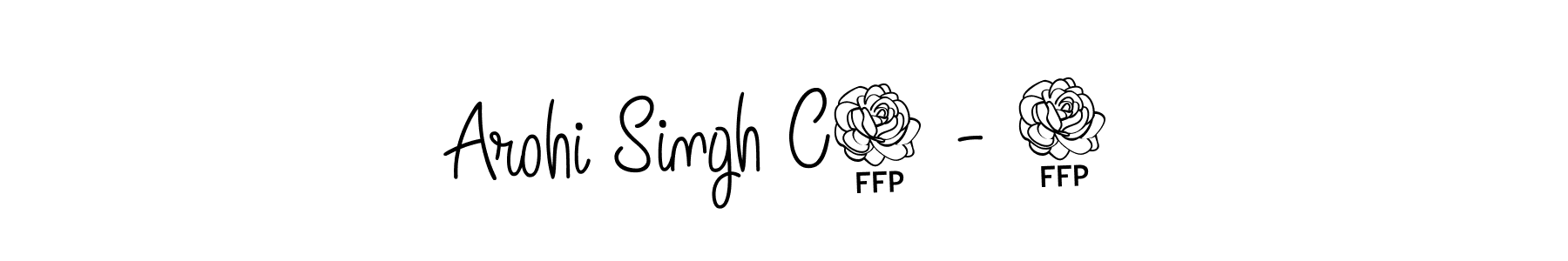 Design your own signature with our free online signature maker. With this signature software, you can create a handwritten (Angelique-Rose-font-FFP) signature for name Arohi Singh C6 - 8. Arohi Singh C6 - 8 signature style 5 images and pictures png