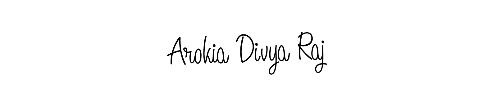 Angelique-Rose-font-FFP is a professional signature style that is perfect for those who want to add a touch of class to their signature. It is also a great choice for those who want to make their signature more unique. Get Arokia Divya Raj name to fancy signature for free. Arokia Divya Raj signature style 5 images and pictures png